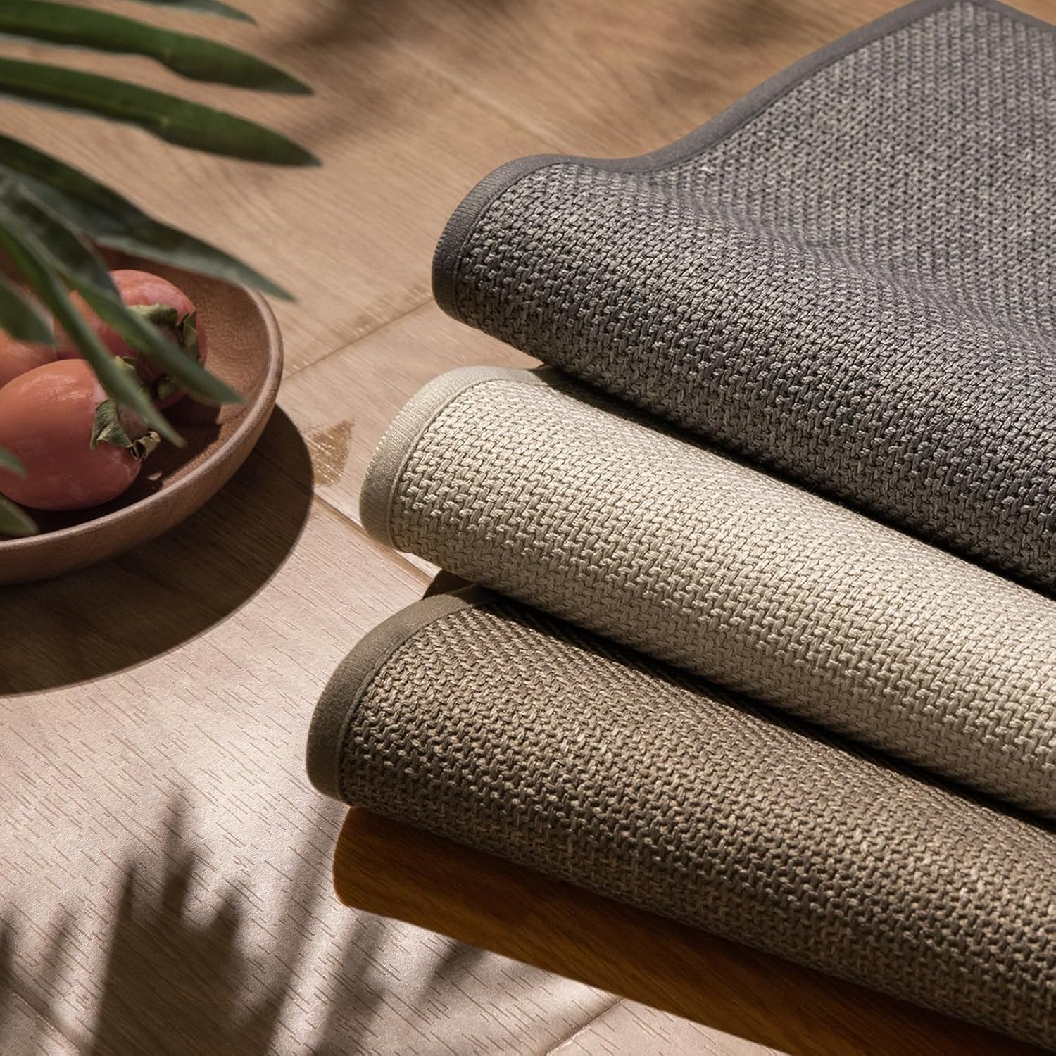 chakme Bathroom Rugs Mat 24x17, Ultra Thin Non Slip Bath Mat Small Quick Dry Absorbent Bath Mat for Bathroom Floor, (Dark Beige, 24"x17") - Image 9